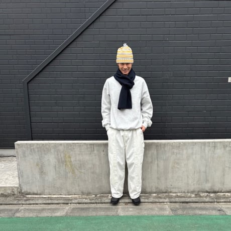 BAYSIDE  "7.5oz waffle knit scarf"