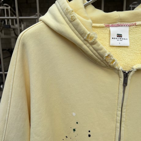 MOOJIMOOJI "over size zip up hoodie street"