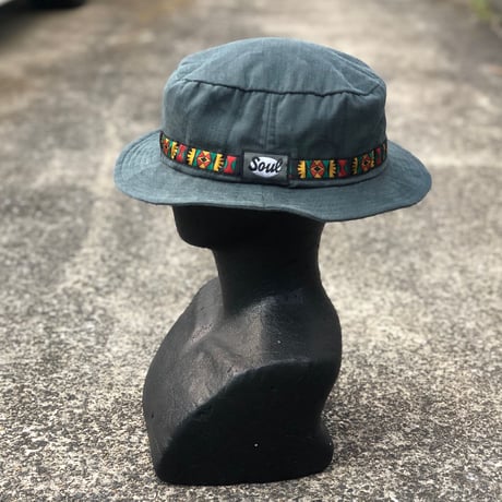 90s deadstock  "SOUL"  -Tyrolean Bucket hat-