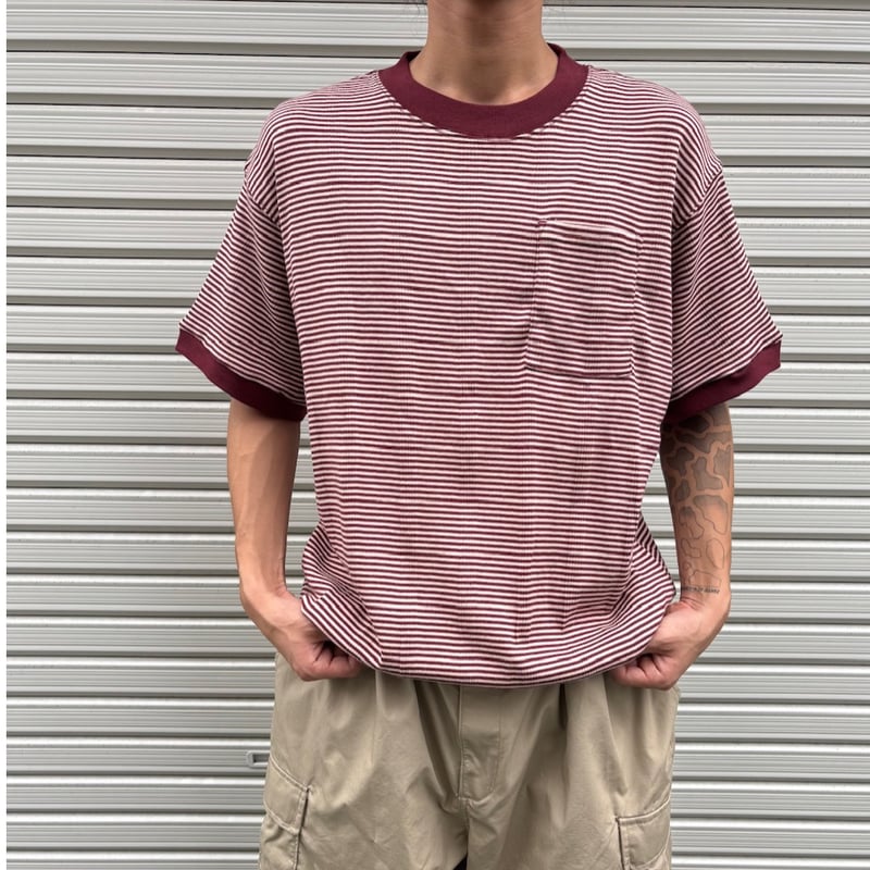 トップス Relaxfit Panel Rib Border T-shirt Miller × Relaxfit 