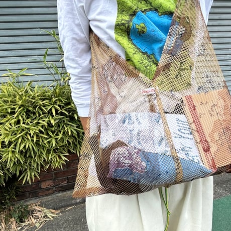 SLIDERSTORE  "camouflage mesh shoulder bag"