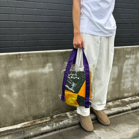 90's deadstock Wild Wallets  "Clear Tote"