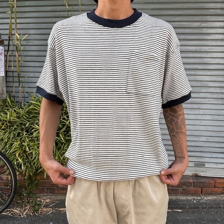 Miller × Relaxfit  "Panel Rib Border tshirt"