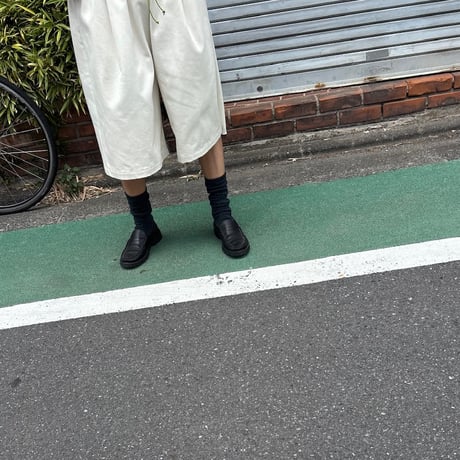 Padmore & Barnes × SLIDERSTORE  "特注Coin Loafer" -black表革-