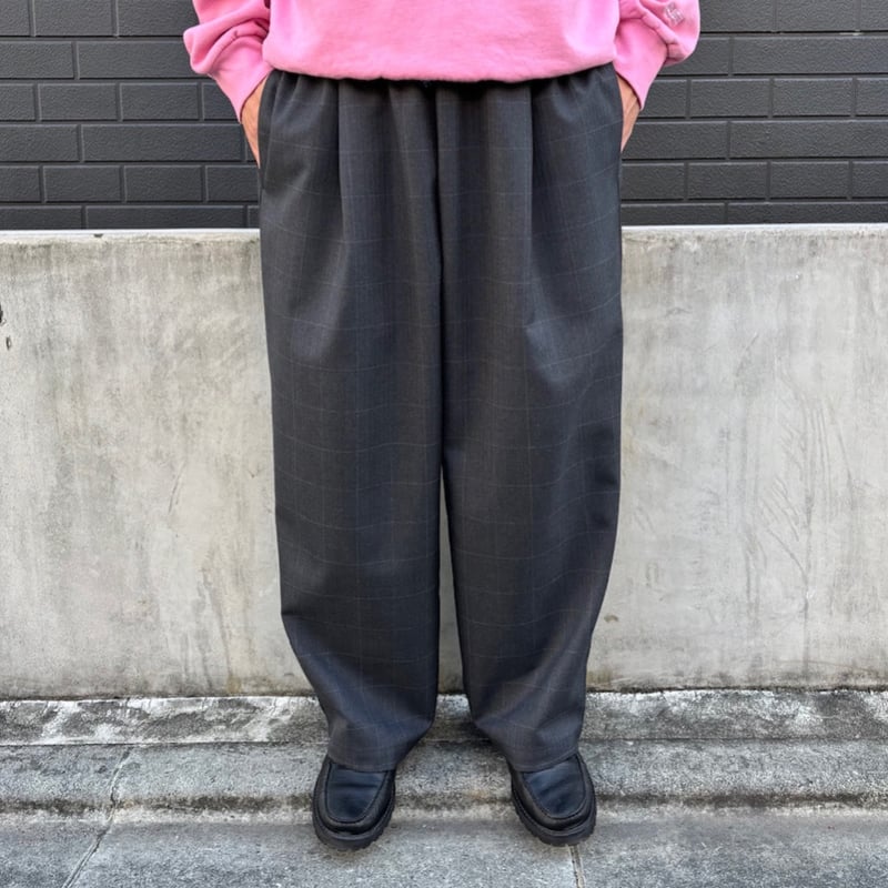 eskander エスカンダー ニュージーランドウールイージーパンツ ブラック eskander エスカンダー ニュージーランドウールイージーパンツ ブラック