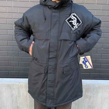 90s deadstock  "Chalk Line"  hooded bench coat