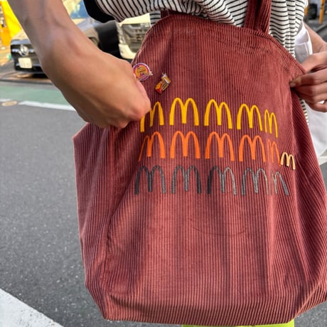 Mc "RETRO ARCHED CORDUROY TOTE"