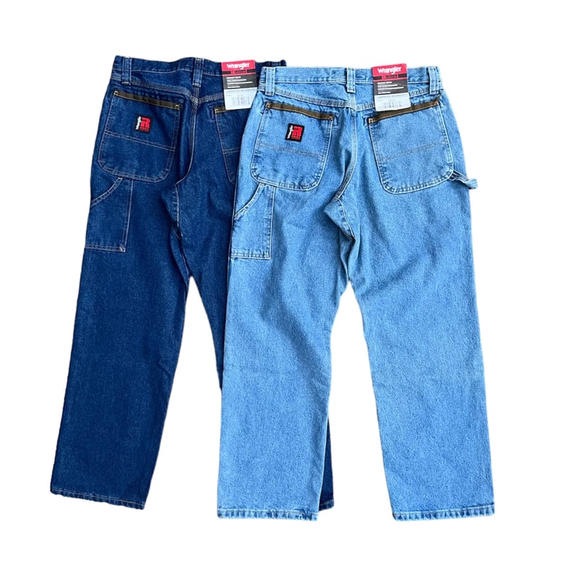 yamasa Wrangler RIGGS極太ダブルニーデニムペインターデ Wrangler RIGGS極太ダブルニーデニムペインターデニム
