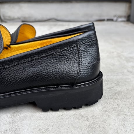 Padmore & Barnes × SLIDERSTORE  "特注Coin Loafer" -black表革-