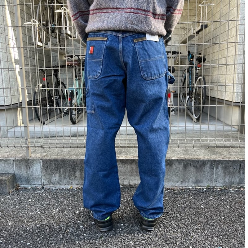 yamasa Wrangler RIGGS極太ダブルニーデニムペインターデ Wrangler RIGGS極太ダブルニーデニムペインターデニム