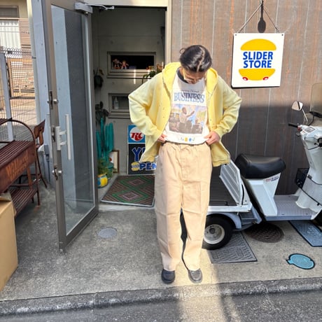 MOOJIMOOJI "over size zip up hoodie street"