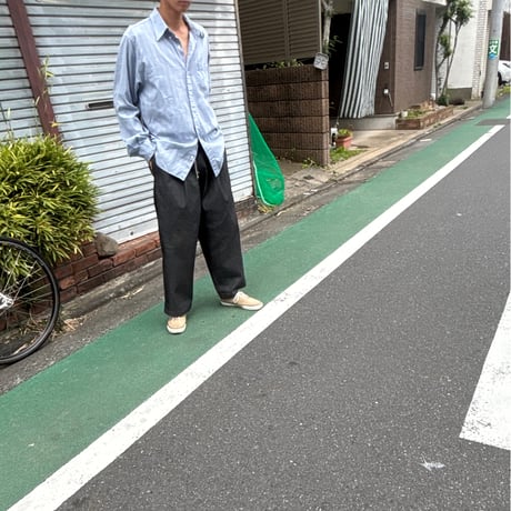 SLIDERSTORE  "極太ｲｰｼﾞｰﾊﾟﾝﾂ" - 8.7oz ﾌﾞﾗｯｸﾃﾞﾆﾑ -