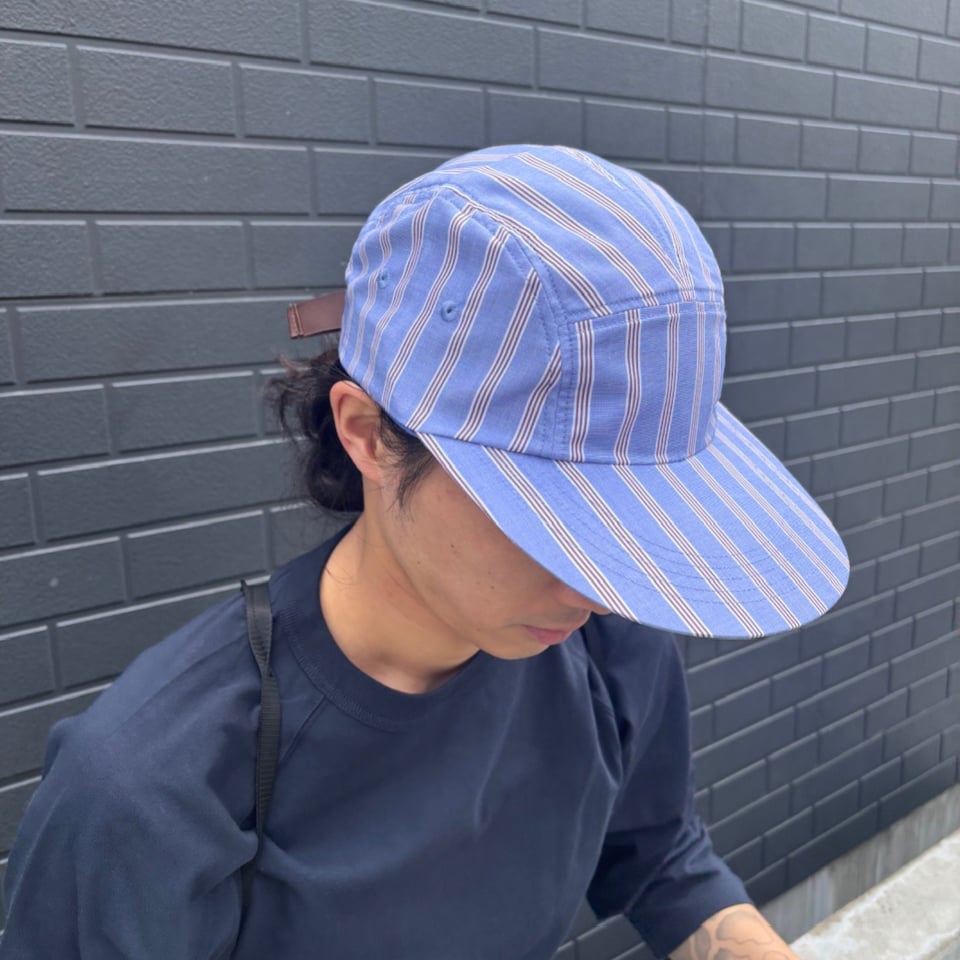 Share the Fantasy ストライプジェットキャップ 帽子 cap ロングブリム ジェットキャップ／BLUE(S) | Share the Fantasy