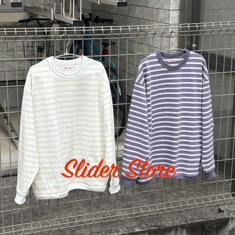 SLIDERSTORE "heavy weight border L/S"