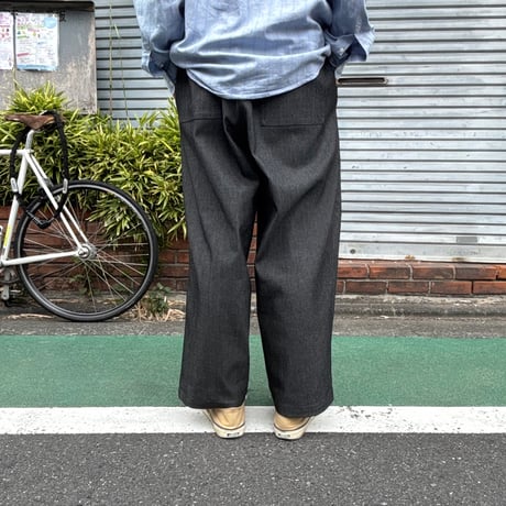SLIDERSTORE  "極太ｲｰｼﾞｰﾊﾟﾝﾂ" - 8.7oz ﾌﾞﾗｯｸﾃﾞﾆﾑ -