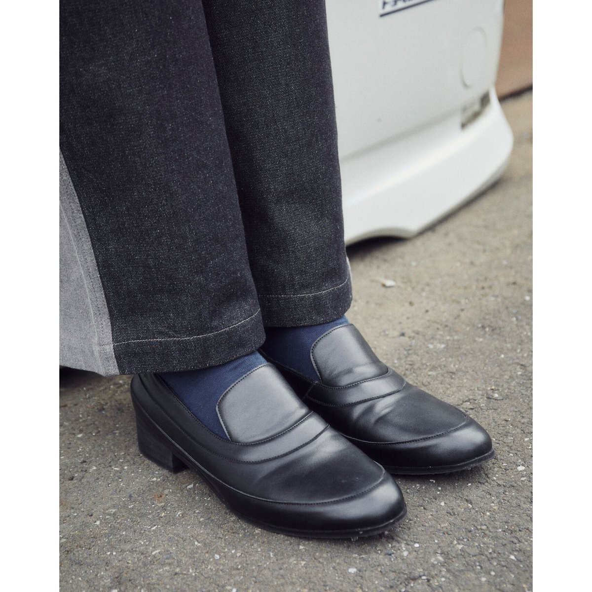 switching loafer【black】 | GIDEAL.