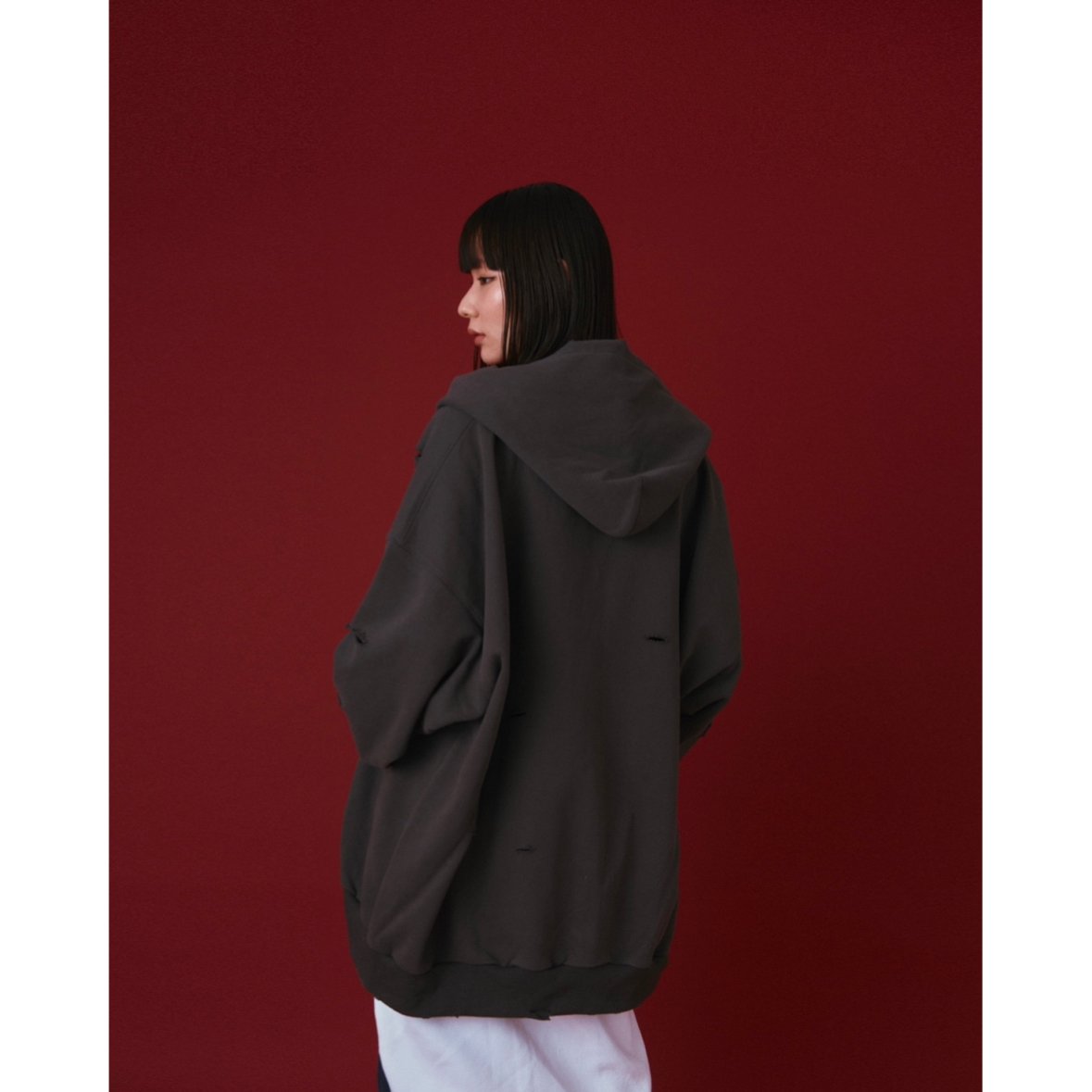 clash double zip foodie【dark gray】 | GIDEAL.