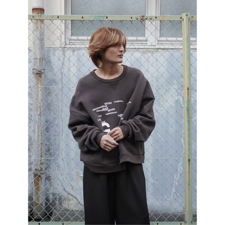 seven anniversary limited sweat【charcoal gray】