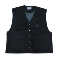 4pocket utility vest【black】