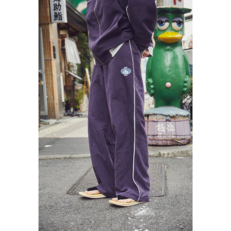 classic icon fake suede track pants【purple】 | G...