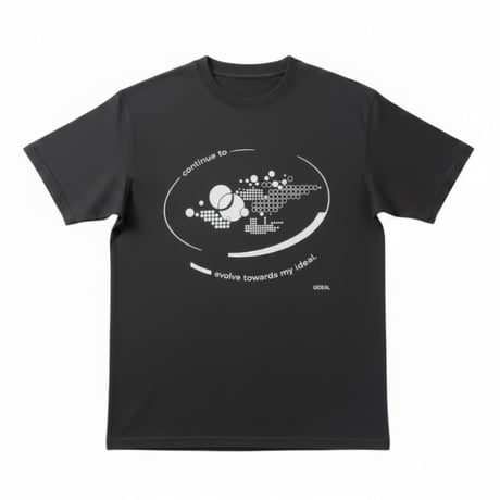 imperfect balance T-shirt【faded black】