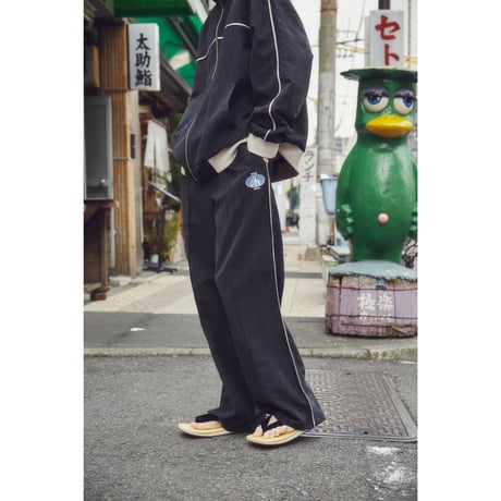 classic icon fake suede track pants【black】