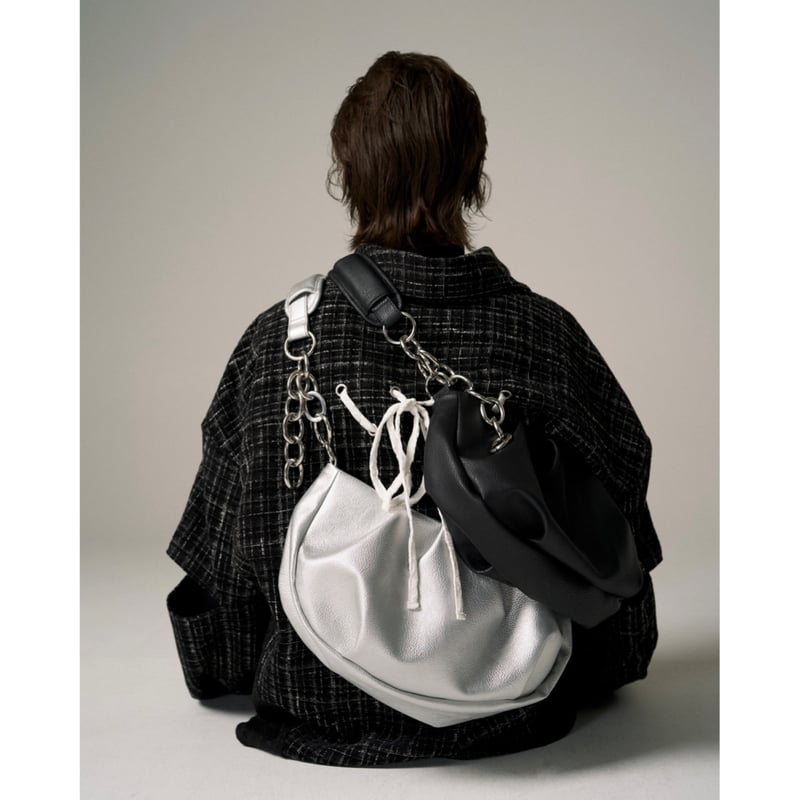 GIDEAL. chain shoulder mini bag【black】