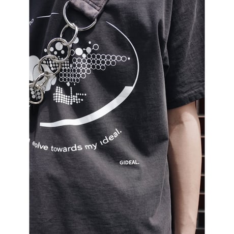 imperfect balance T-shirt【faded black】