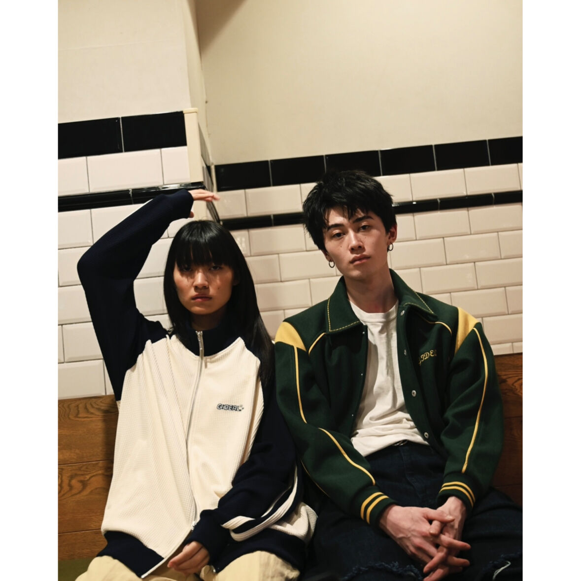 melton short blouson【green】 | GIDEAL. melton short blouson【green】 | GIDEAL.