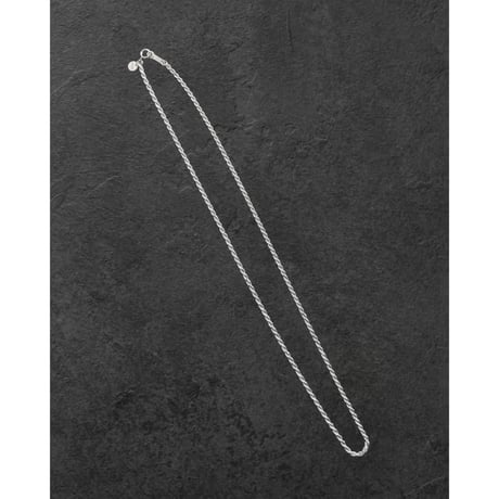 twist chain silver necklace