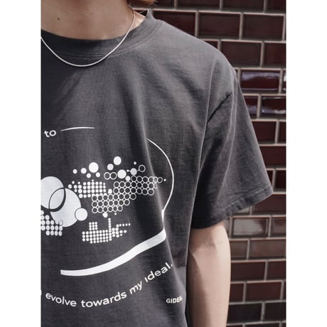 imperfect balance T-shirt【faded black】