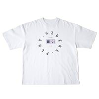 portable game pixel print t shirt【white】