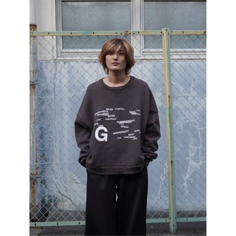 seven anniversary limited sweat【charcoal gray】