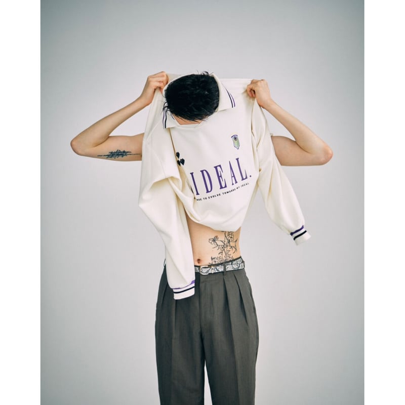 heart logo long sleeve game shirt【off white】 | 