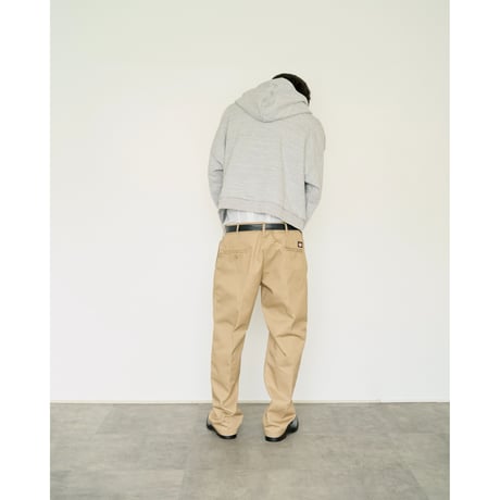 half zip sweat hoodie【gray】