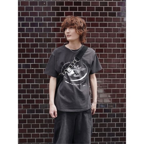 imperfect balance T-shirt【faded black】