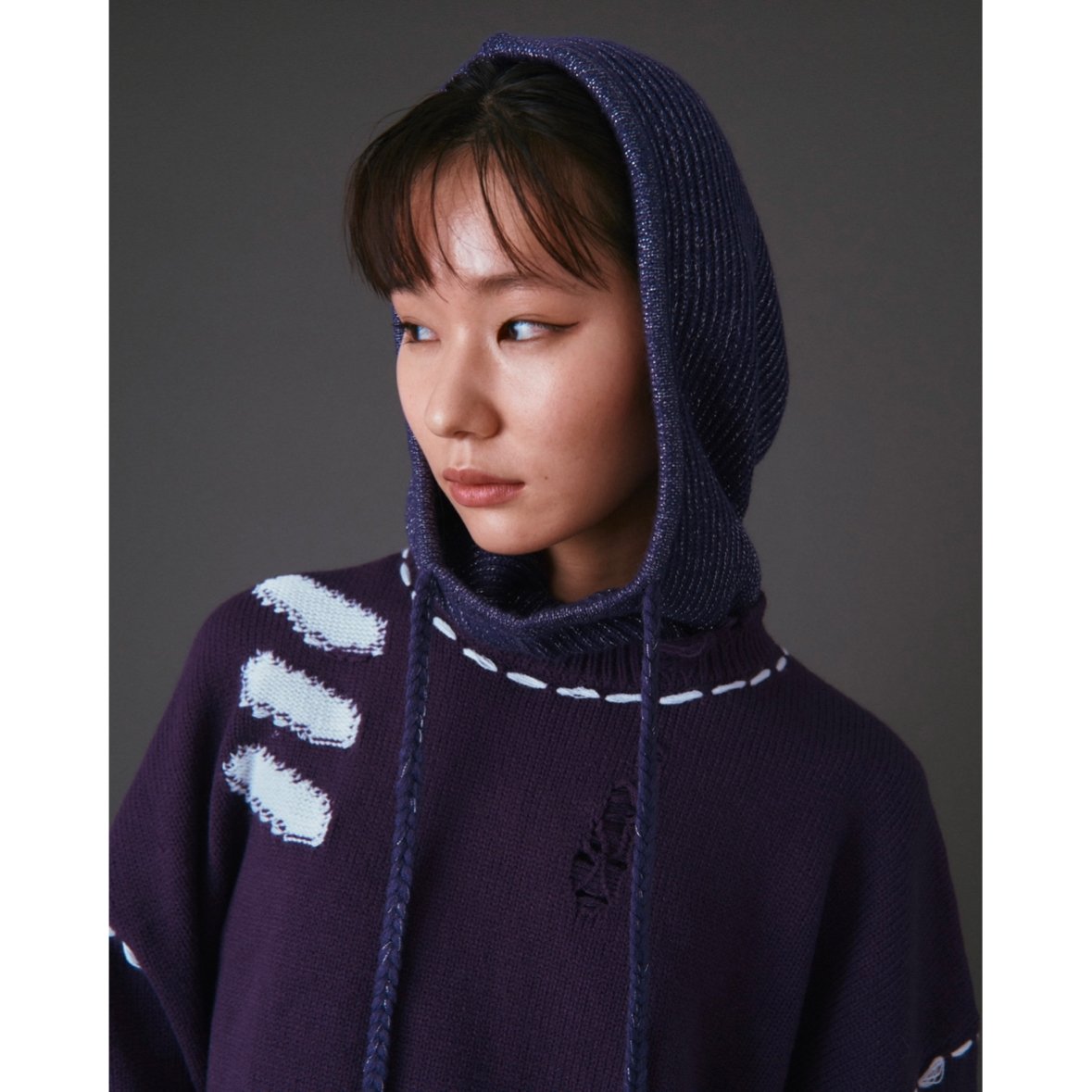 GIDEAL lamé knit balaclava arm warmer GIDEAL lamé knit balaclava arm warmer Dsgzkk Knit Balaclava