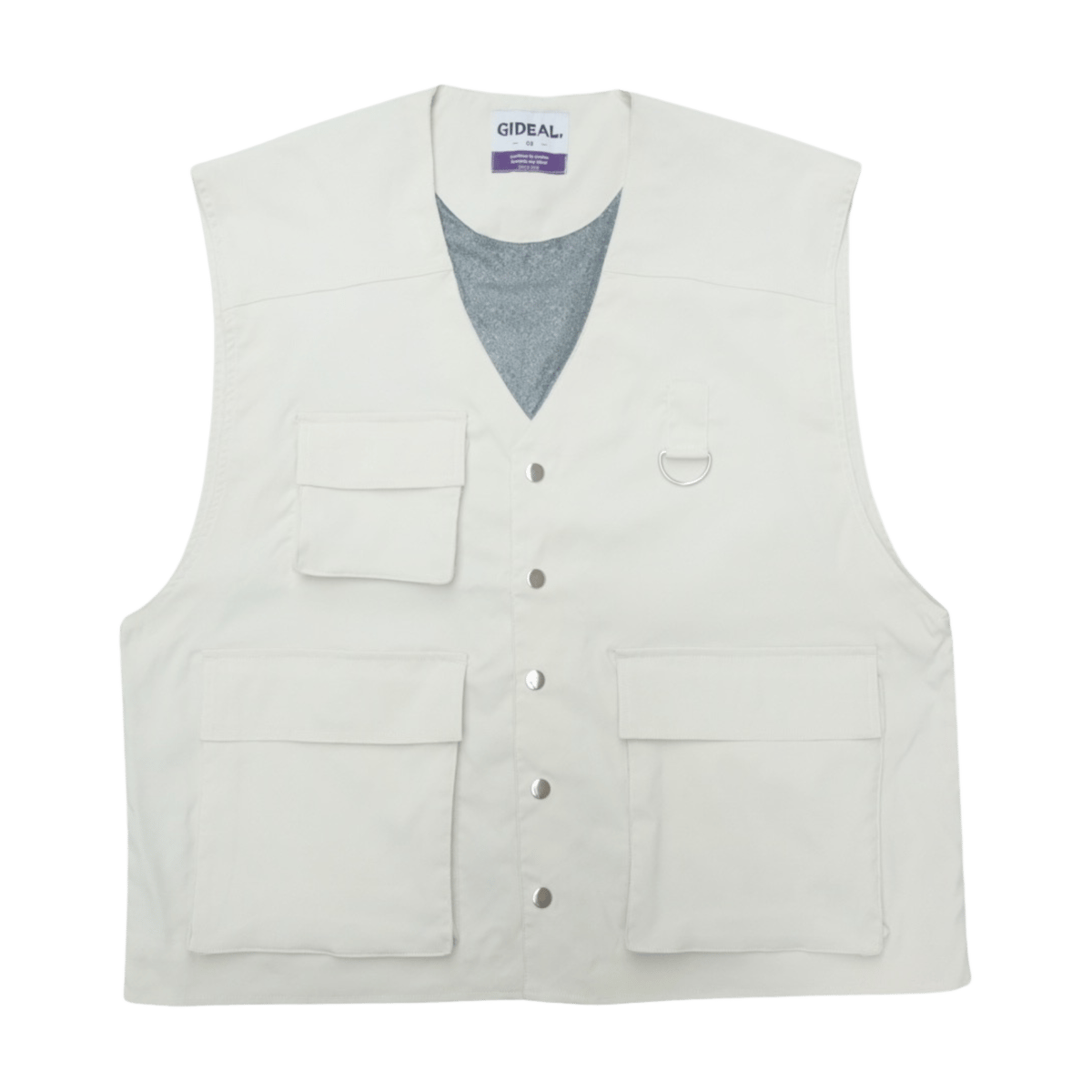 4pocket utility vest【off white】