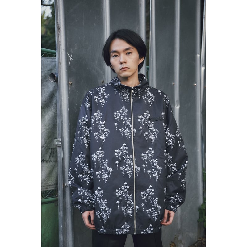 digital flower jacket【black】 | GIDEAL.