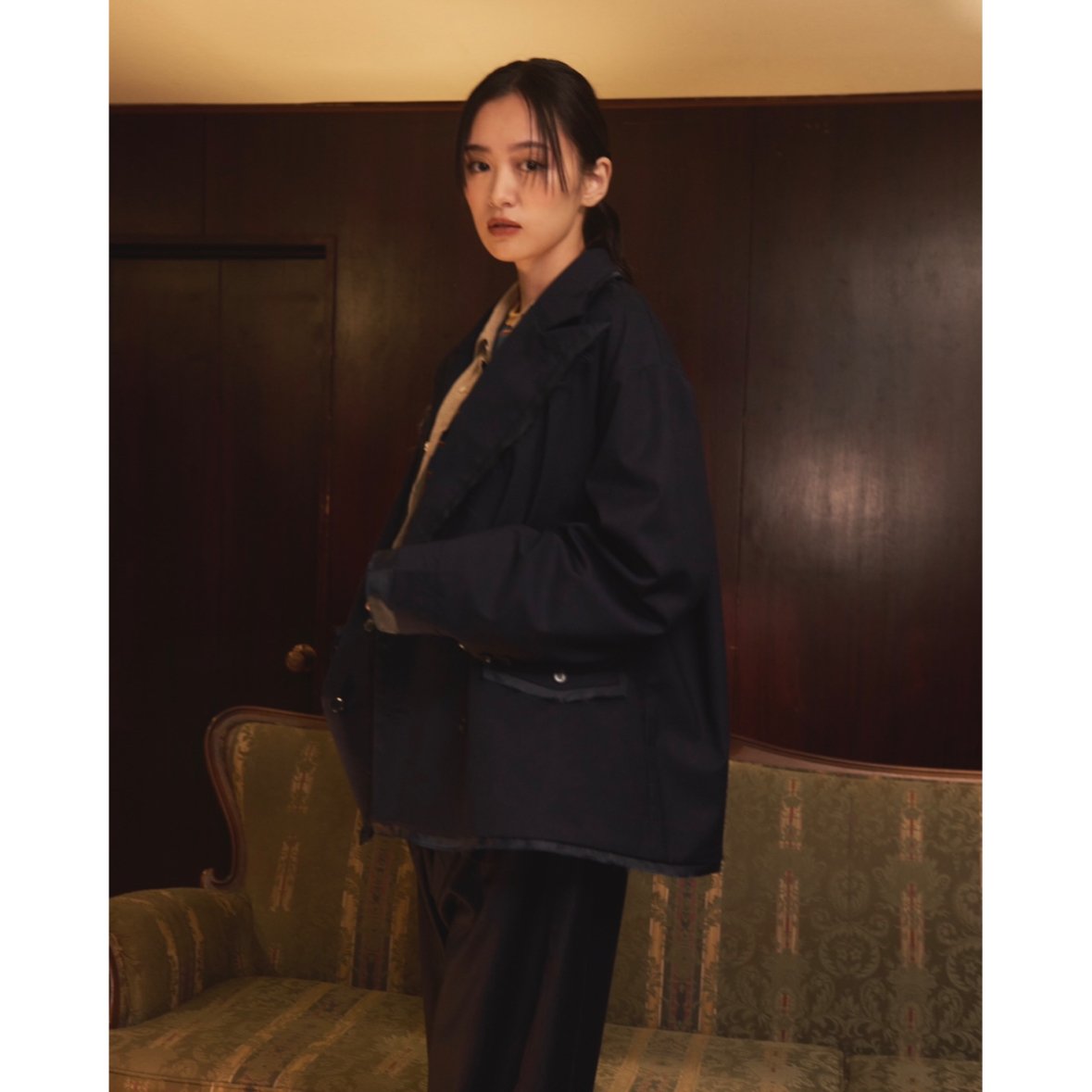 lining tailored jacket【navy】 | GIDEAL