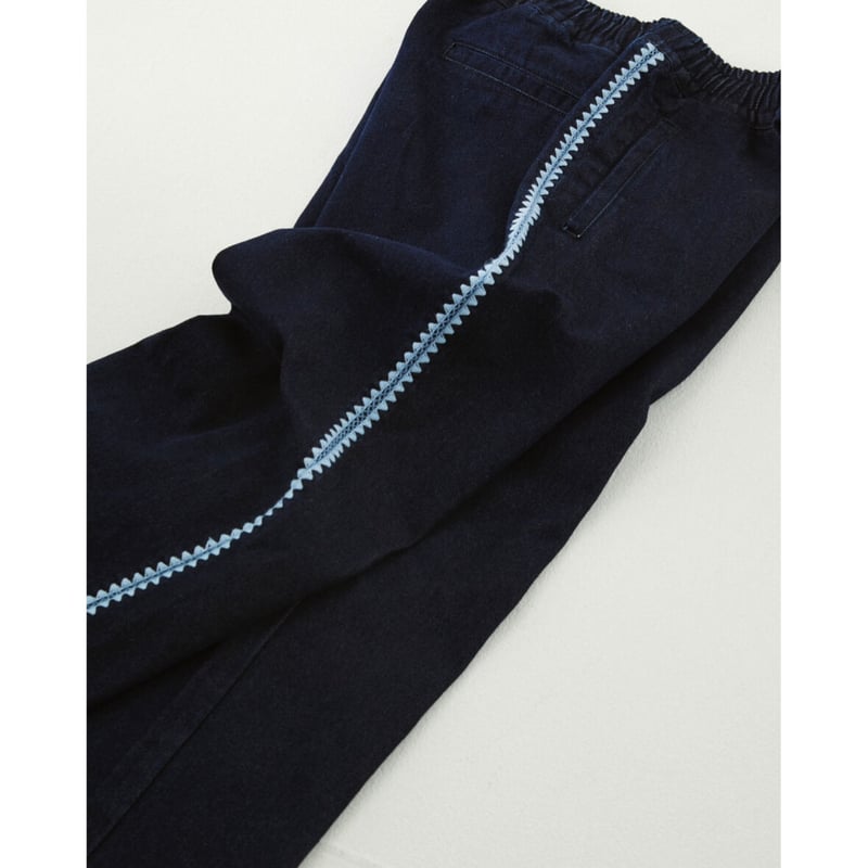 shell stitch wide denim pants【indigo】 | GIDEAL.