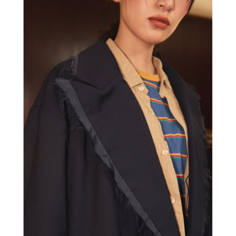 lining tailored jacket【navy】 | GIDEAL