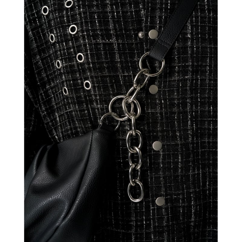 chain shoulder mini bag【black】※受注生産受付終了 | GIDEAL.