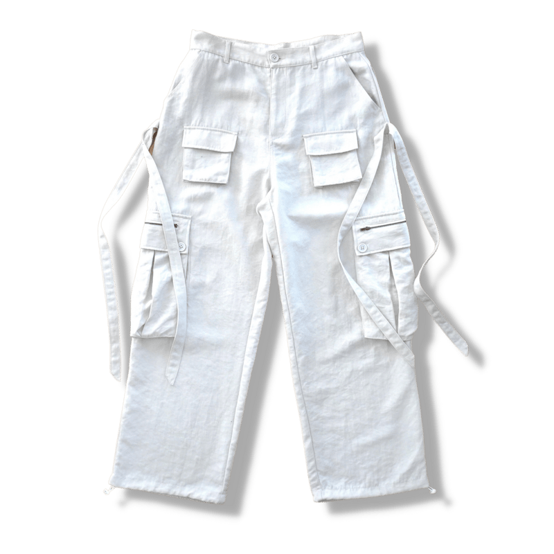 nylon military pants off white GIDEAL