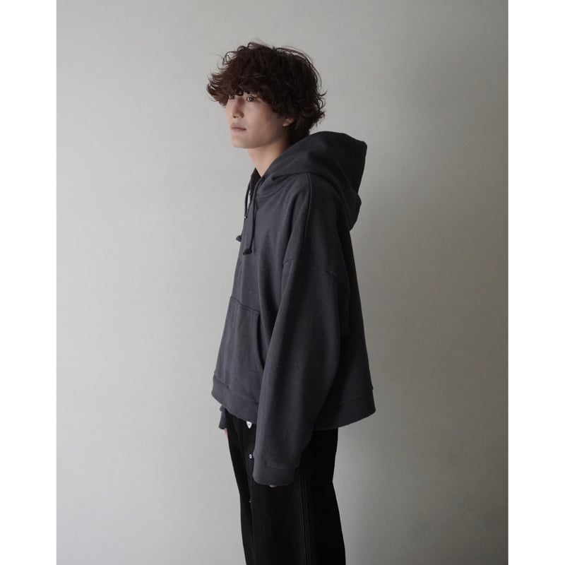 BRIEFING HALF ZIP HOODIE グレー/ブラック Zip Hoodie - Dark Grey - SIARR