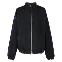 shell stitch denim jacket【black】