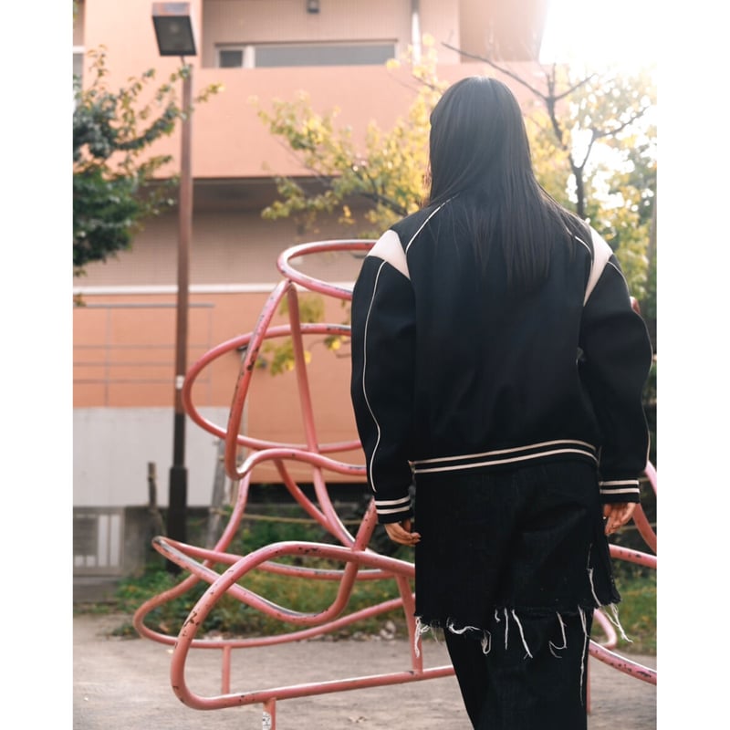 melton short blouson【black】 | GIDEAL. melton short blouson【black】 | GIDEAL.