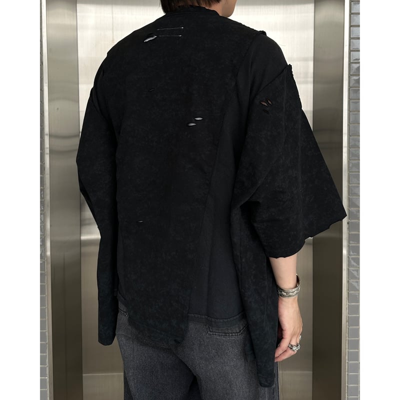 newsed band T-shirt【black】 | GIDEAL
