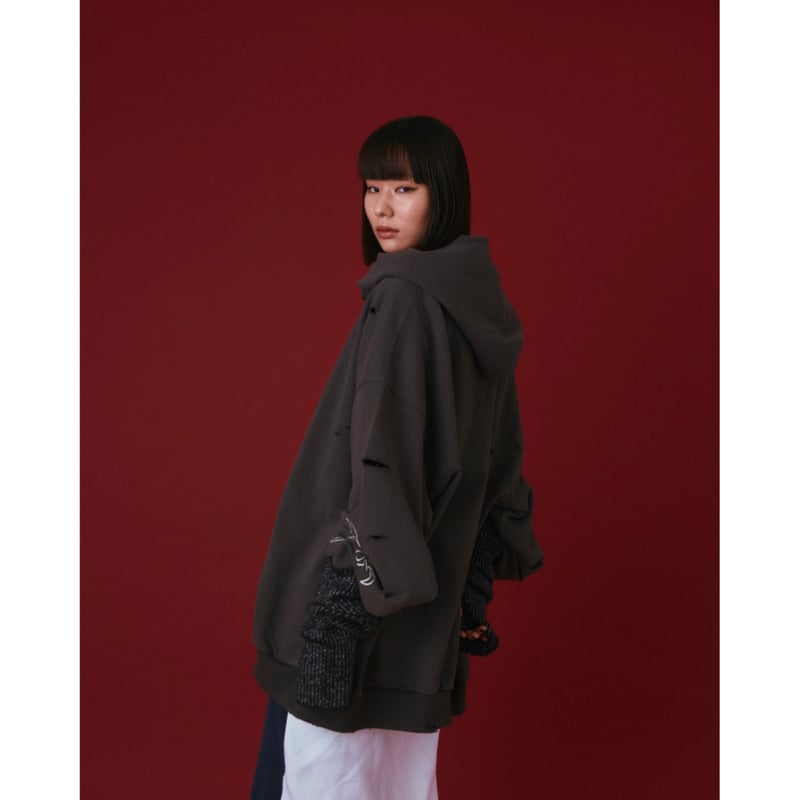 clash double zip foodie【dark gray】 | GIDEAL 