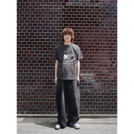 imperfect balance T-shirt【faded black】
